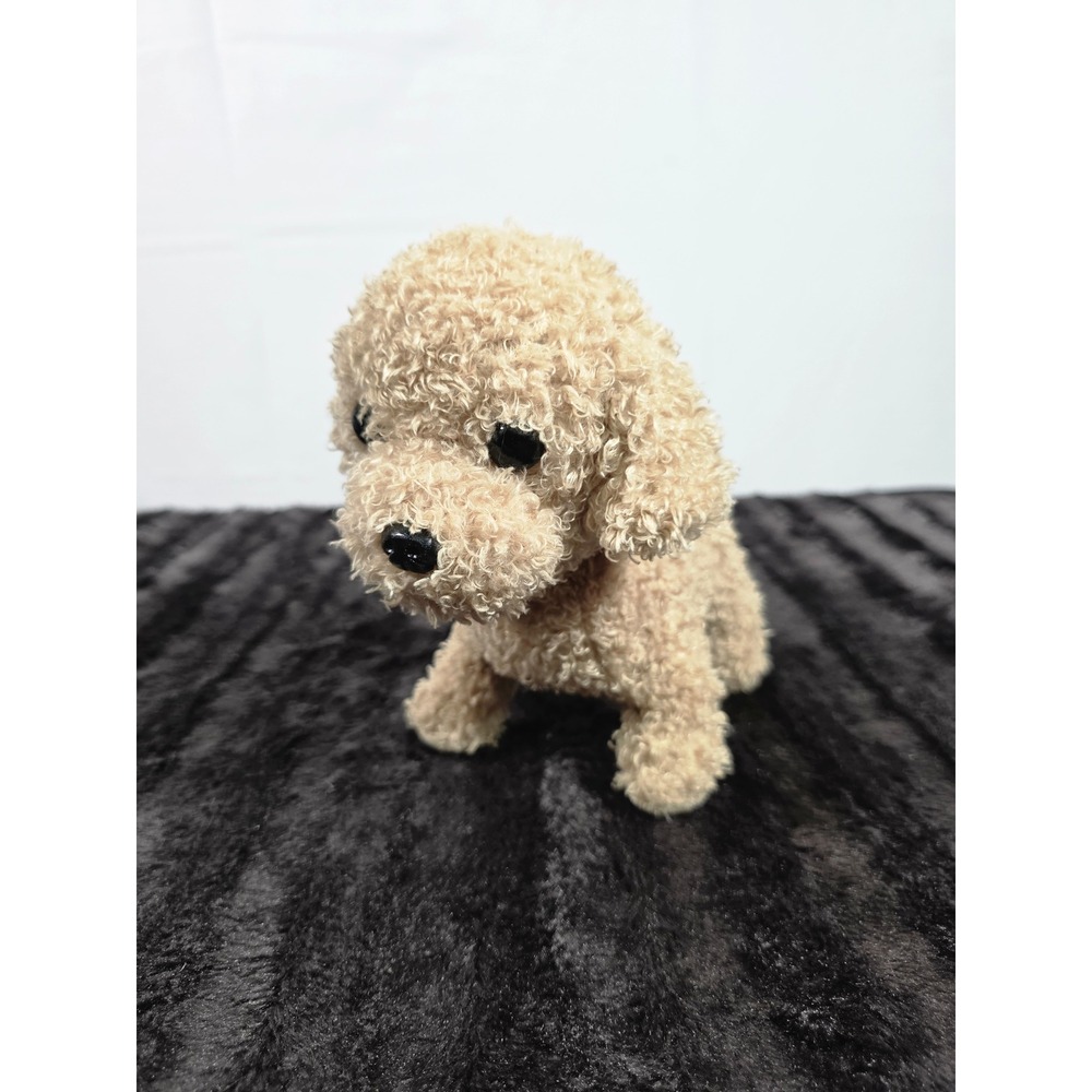 Aurora World Tan Curly Poodle Labradoodle Plush Dog Stuffed Animal 2017